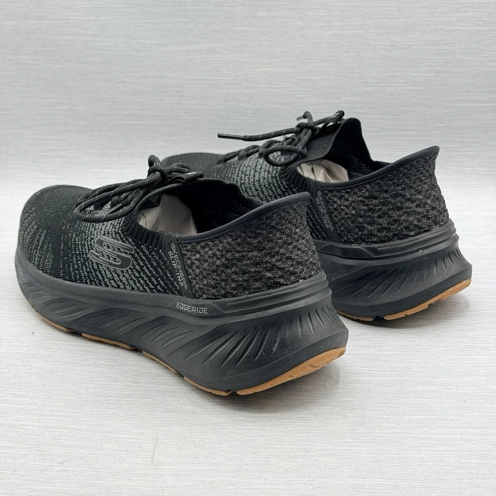 Skechers Slip Ins Men's 10 4E Extra Wide Sneakers Black Edgeride Raygo 232839